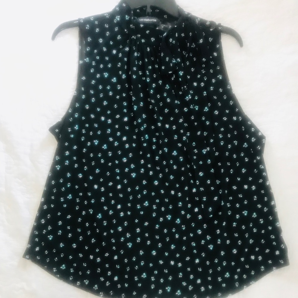 Liz Claiborne Sleeveless Tie Top NWT